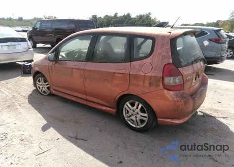 2007 Honda Fit Sport из США, поврежденный, VIN JHMGD38677S022586